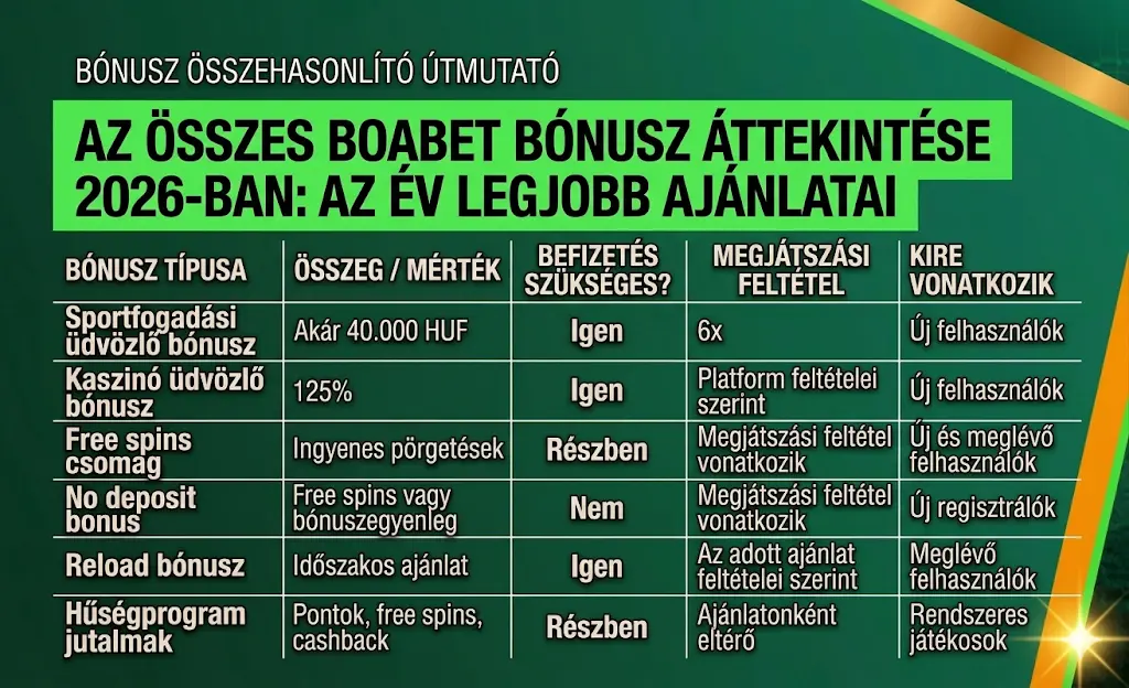 Népszerű online nyerőgépek ingyenes pörgetésekkel a BoaBet felületén 2026